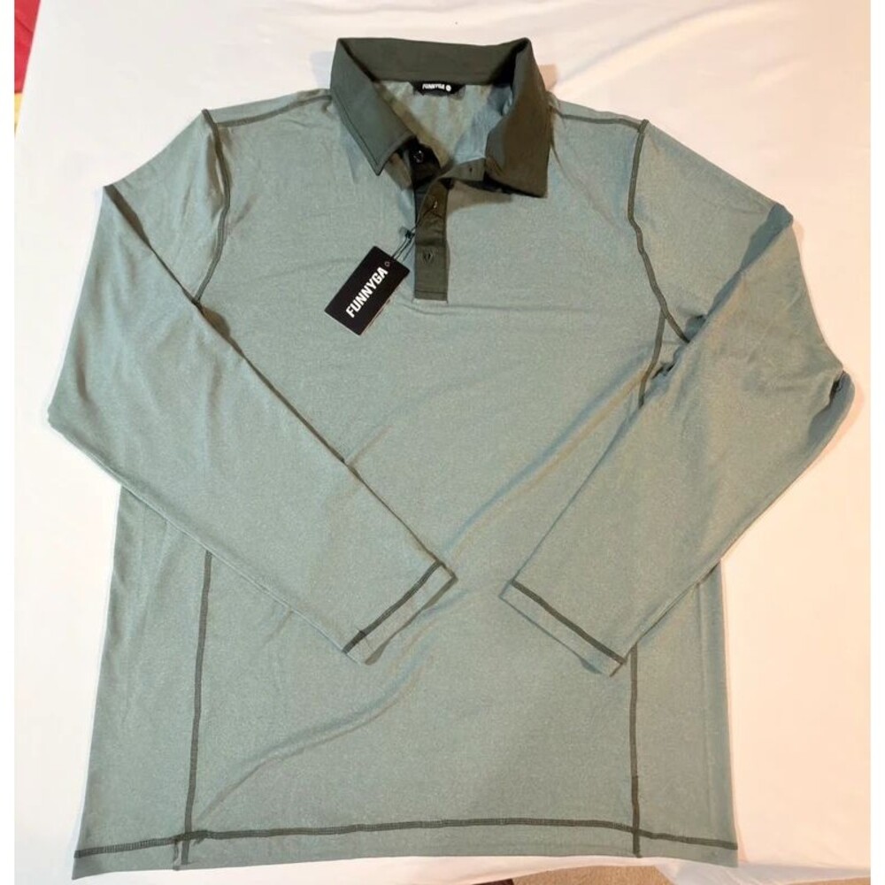 Long sleeve golf athletic polo